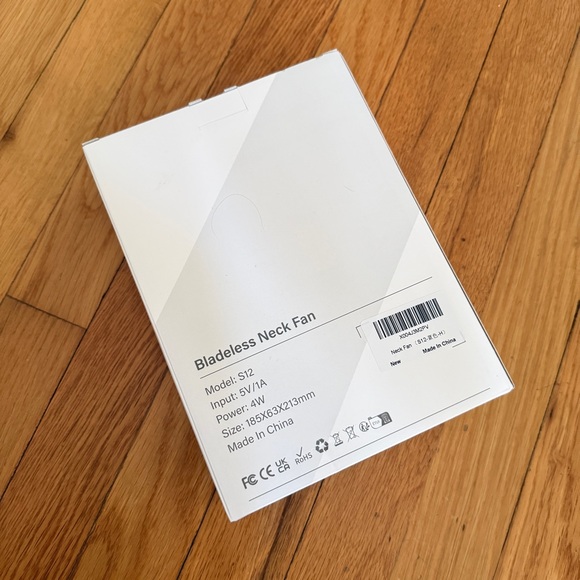 Neck Fan, LED Display USB Rechargeable Portable Fan,360° Cooling Bladeless - Picture 3 of 7